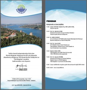 80th Anniversary of the Montreux Convention and the Turkish Straits Panel 2016