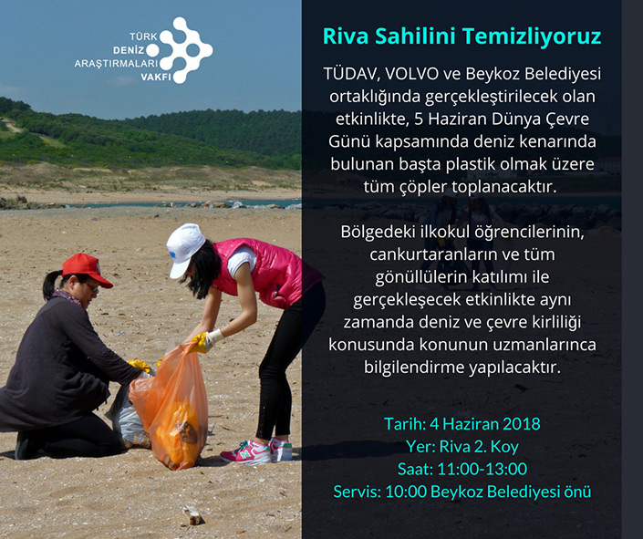 Riva Sahilini Temizliyoruz