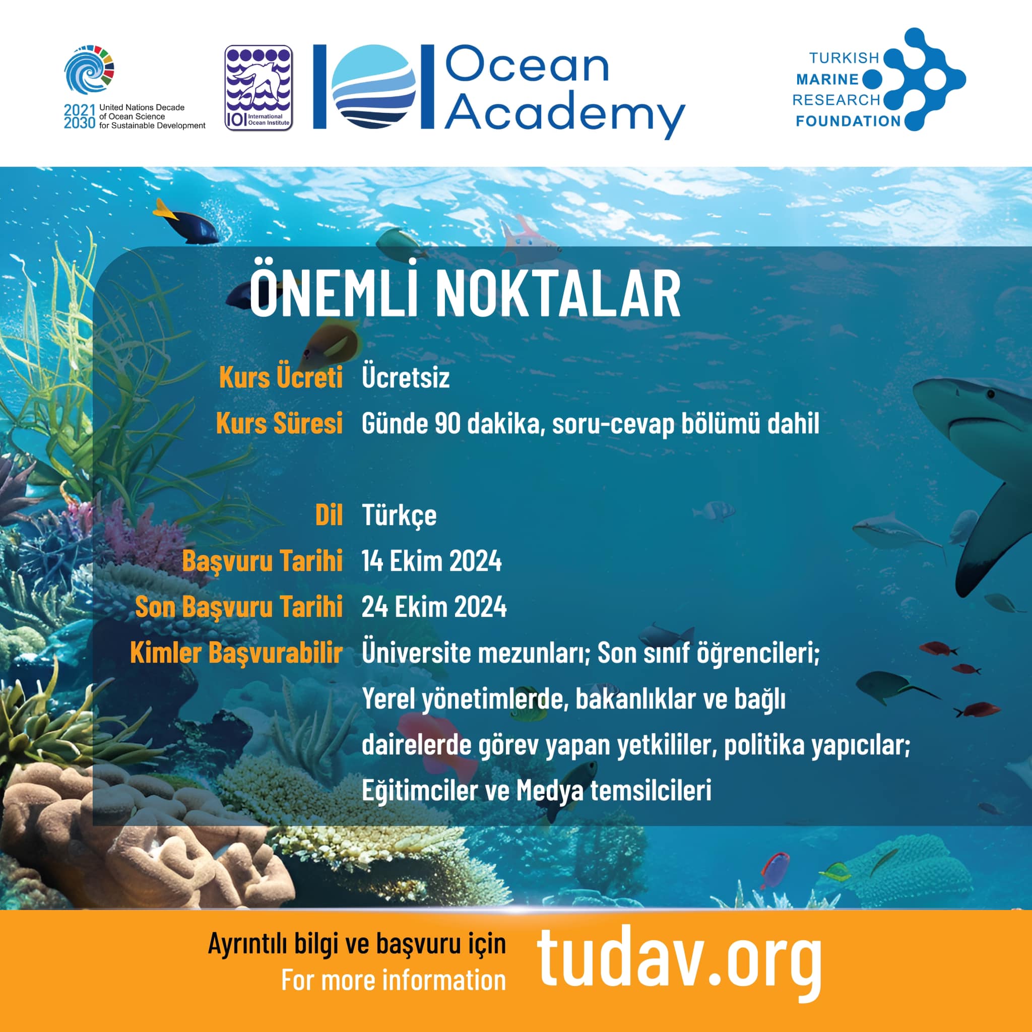 Deniz Okuryazarlığı Kursu