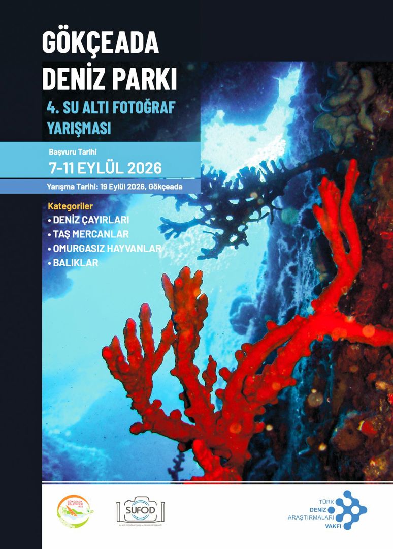 Gökçeada Deniz Parkı 4. Su Altı Fotoğraf Yarışması afişi